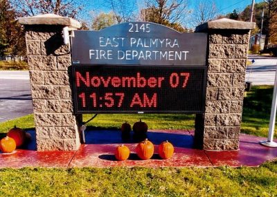 East Palmyra Fire Department Plasma-Cut Signed - Installed